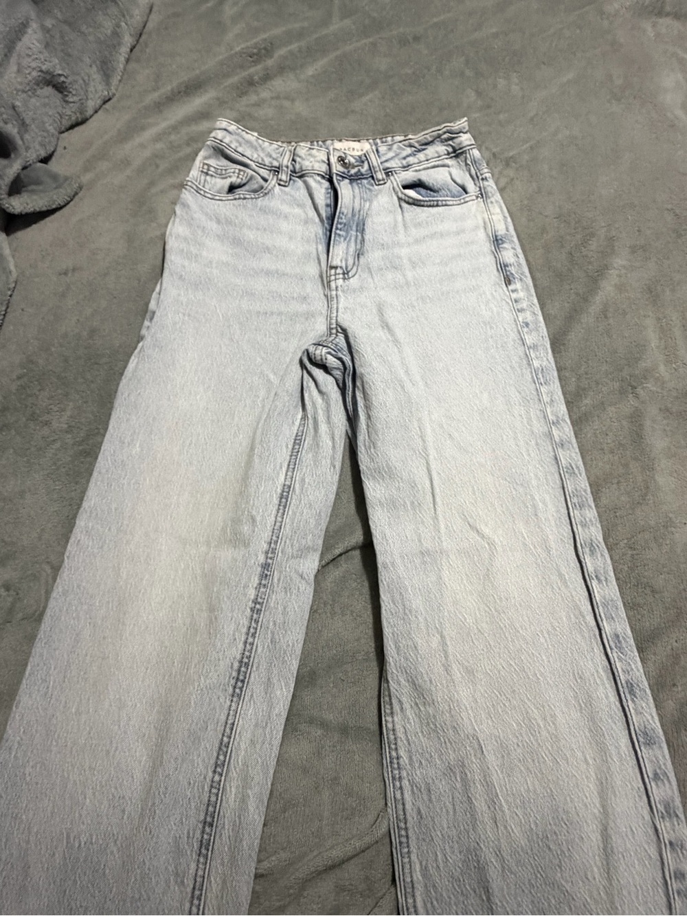 PacSun Light Blue High-Rise Wide Leg Jeans